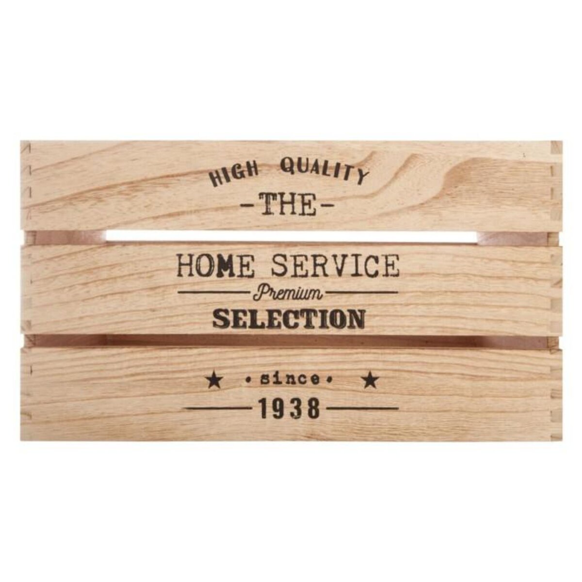 ATMOSPHERA Lot de 6 Cagettes de Rangement  White Factory  40cm Naturel