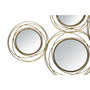 Voir la diapositive 2 : Paris Prix Décoration Murale 7 Miroirs  Ronds  124cm Or