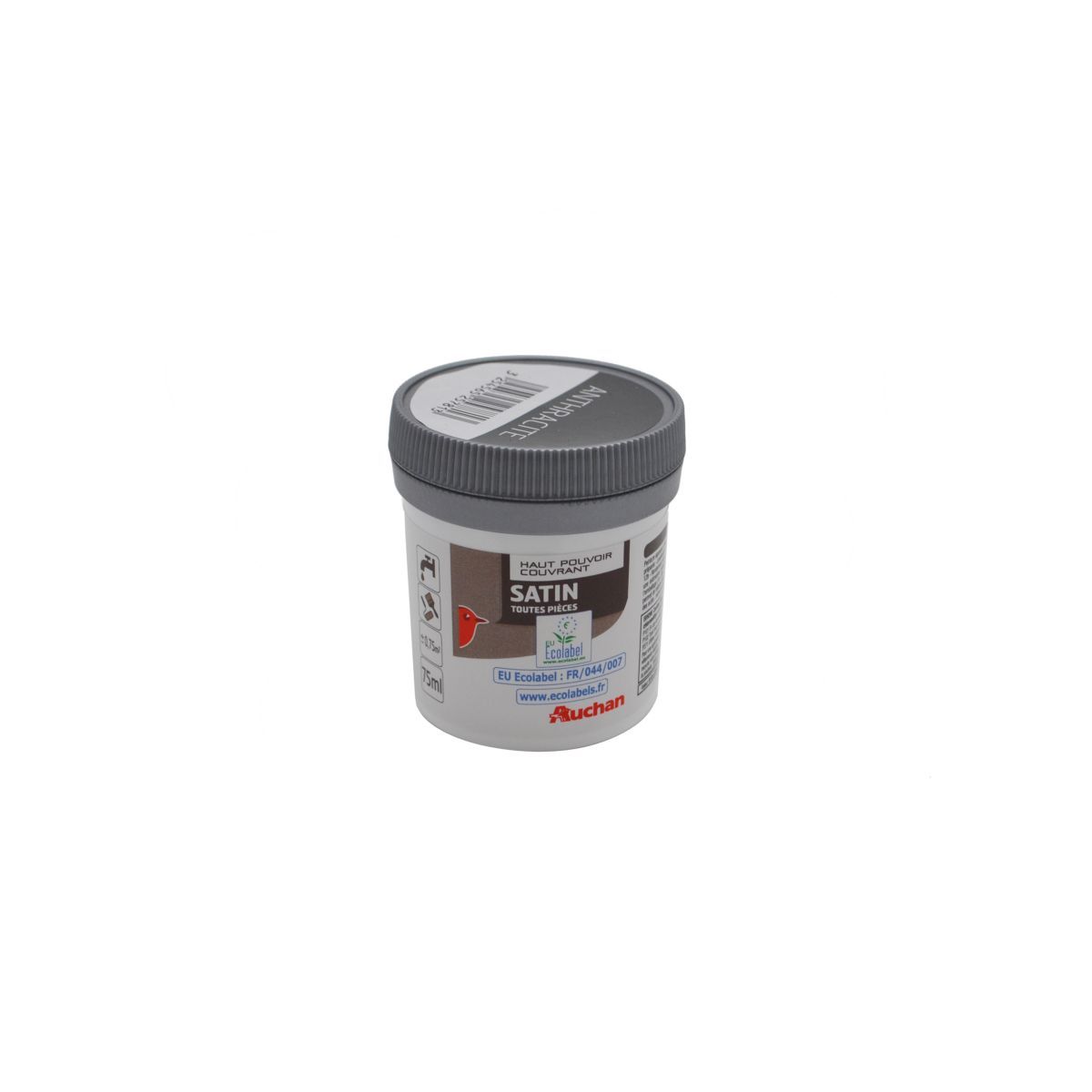 AUCHAN Peinture murale satin Anthracite