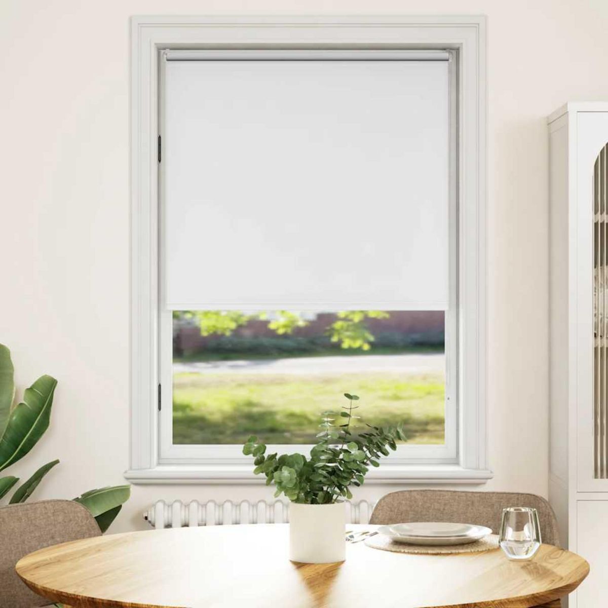 VIDAXL Store enrouleur occultant 120 x 175 cm blanc
