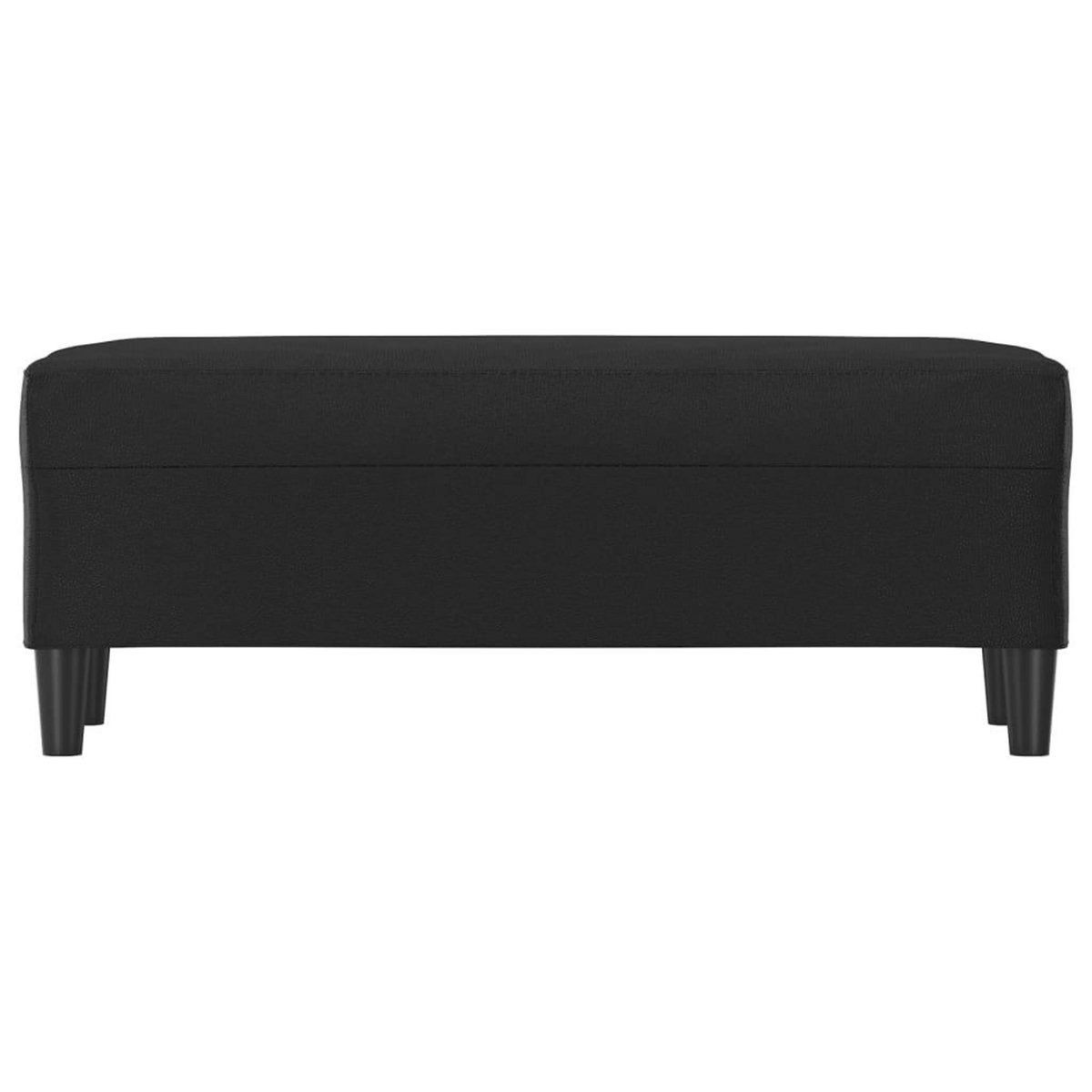 VIDAXL Banc Noir 100x35x41 cm Similicuir