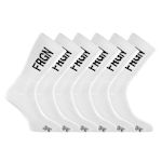 FREEGUN Lot de 6 paires de tennis enfant modèle FRGN. Coloris disponibles : Blanc