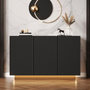 Voir la diapositive 2 : MERAX Buffet 3 porte(s) 0 tiroir(s) - 120 cm noir led mdf