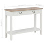 Voir la diapositive 6 : VIDAXL Table console Blanc 110x35x80 cm Bois