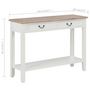 Voir la diapositive 6 : VIDAXL Table console Blanc 110x35x80 cm Bois