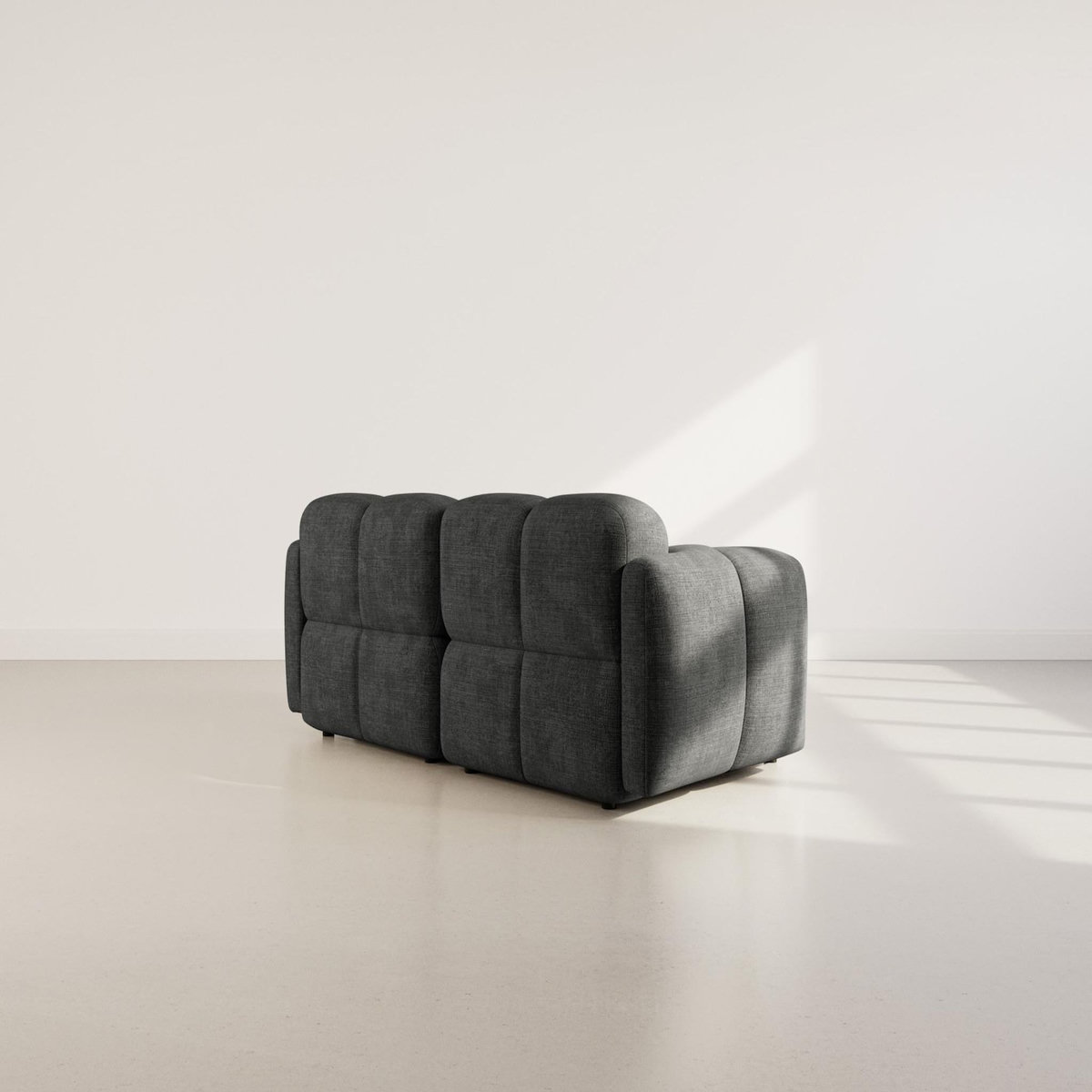 LISA DESIGN Grace - canapé modulable 2 places en velours texturé