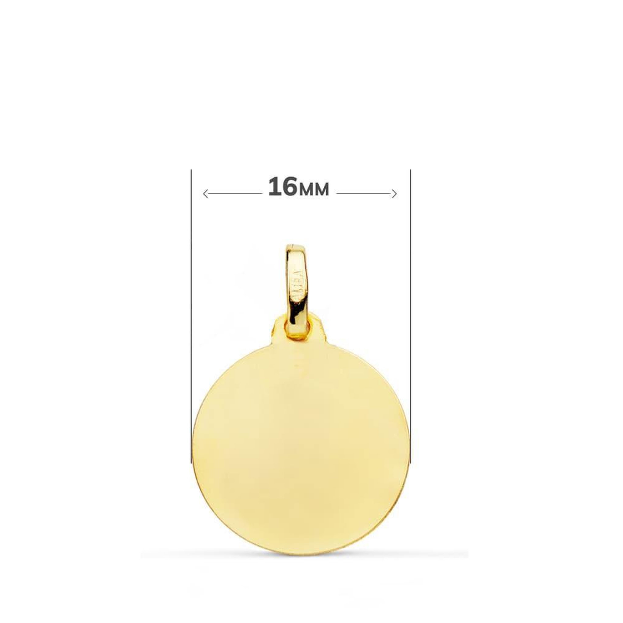 Voir la diapositive 3 : L'ATELIER D'AZUR Collier - Médaille Or 18 Carats 750/1000 Saint Antoine de Padoue - Chaîne Dorée - Gravure Offerte