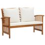 Voir la diapositive 3 : VIDAXL Salon de jardin 5 pcs avec coussins Bois d'acacia solide
