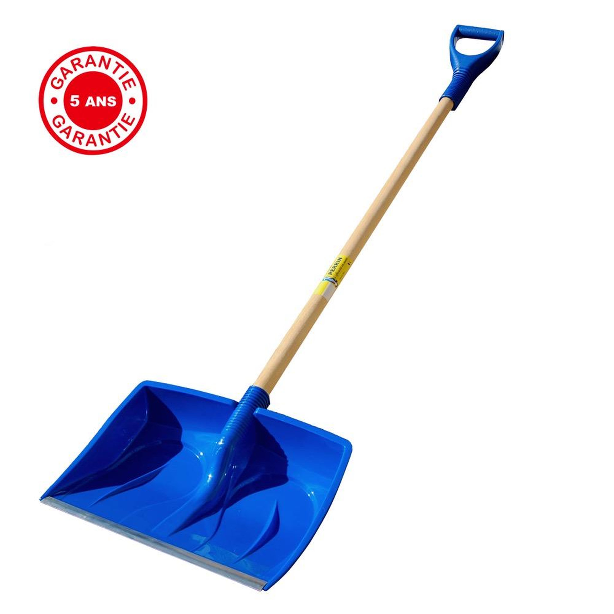 OUTILS PERRIN Pelle à neige et poussoir polypro 500x380 cm  manche poignée plastique,pour le déneigement