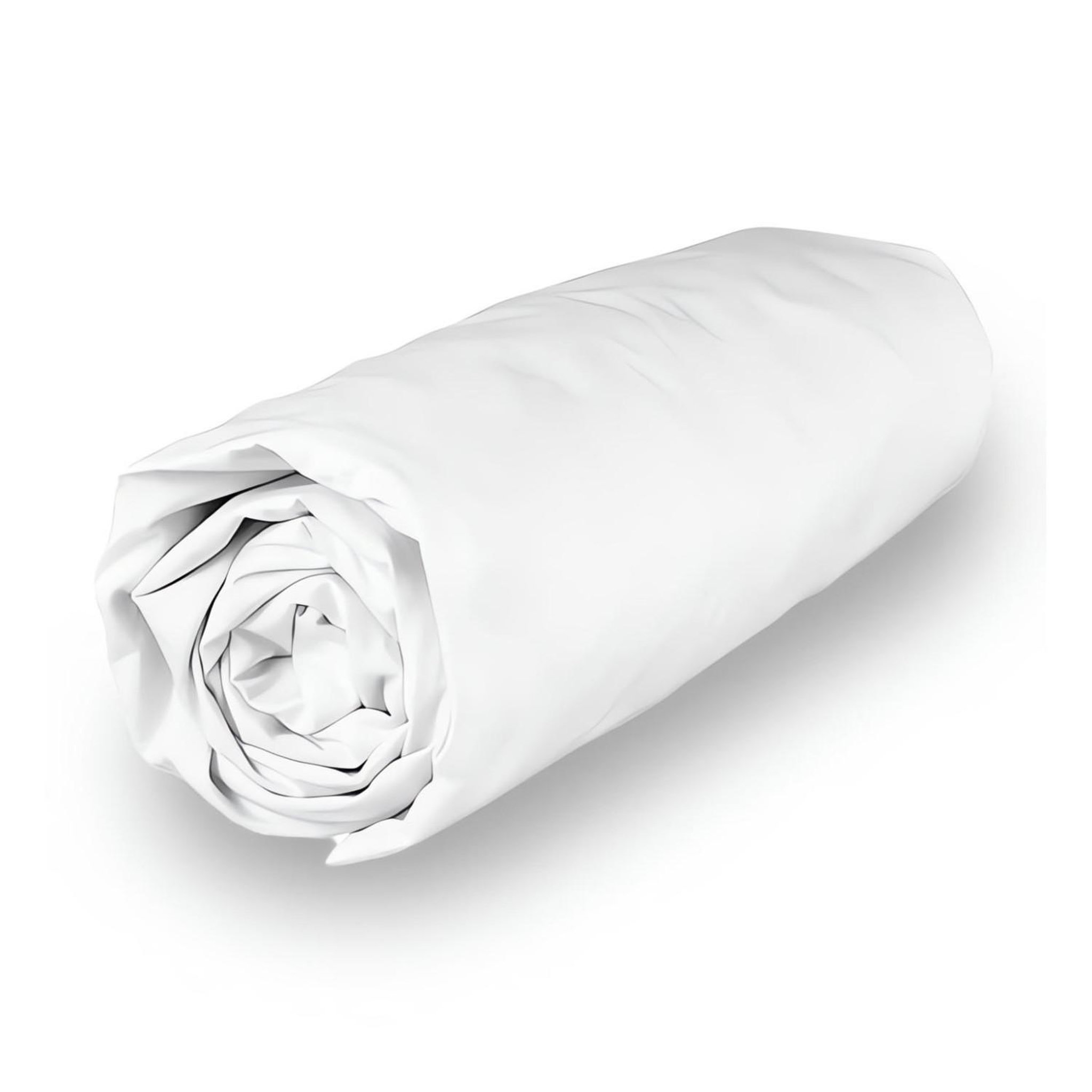 SOLEIL D'OCRE Drap housse en polycoton percale, par soleil d'ocre. Coloris disponibles : Blanc, Beige