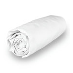 SOLEIL D'OCRE Drap housse en polycoton PERCALE, par Soleil d'ocre. Coloris disponibles : Beige, Blanc