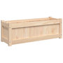 Voir la diapositive 2 : VIDAXL Jardiniere d'exterieur 90x31x31 cm bois de pin massif