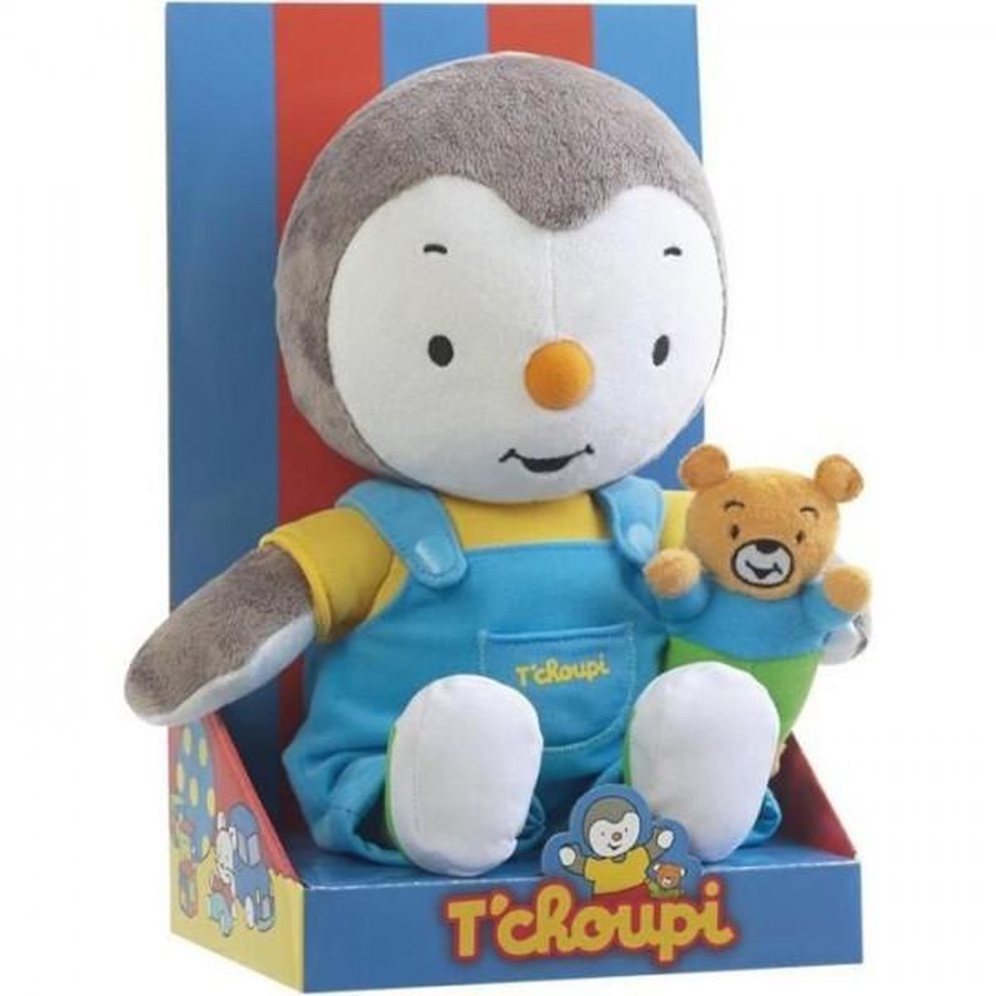 JEMINI Jemini T'choupi - Peluche Tchoupi 30 cm avec ourson