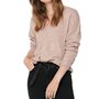Voir la diapositive 1 : JACQUELINE DE YONG Pull rose femme Jacqueline de Yong Elanora L/S V-Neck