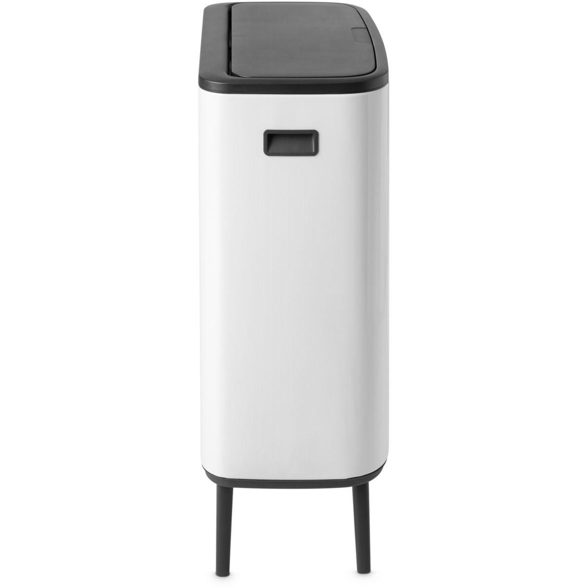 BRABANTIA Poubelle tri sélectif Bo Touch Bin Hi 2x30L Blanc