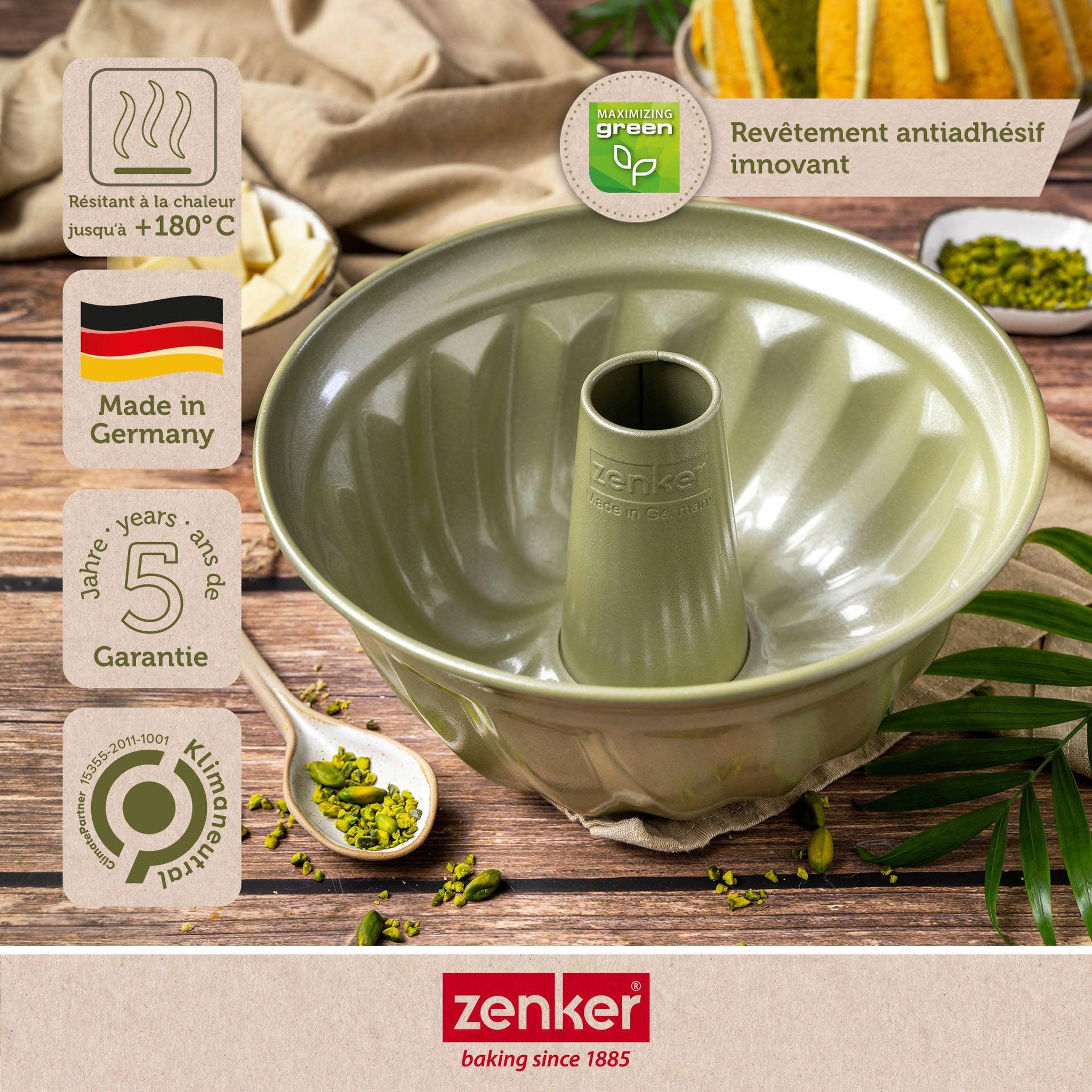 Voir la diapositive 2 : ZENKER Moule à kouglof 25 cm zenker green vision