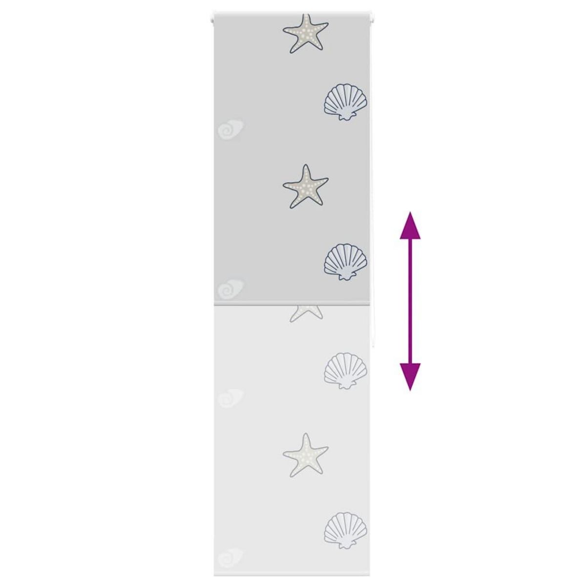 VIDAXL Store enrouleur de douche 80x240 cm largeur du tissu 76 cm