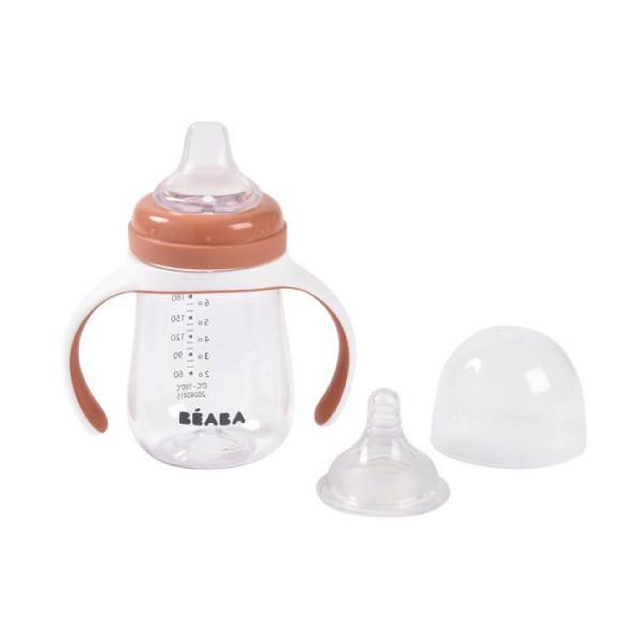 Voir la diapositive 5 : MARKET24 Biberon d'apprentissage 2-en-1 - beaba - 210 ml - terracotta