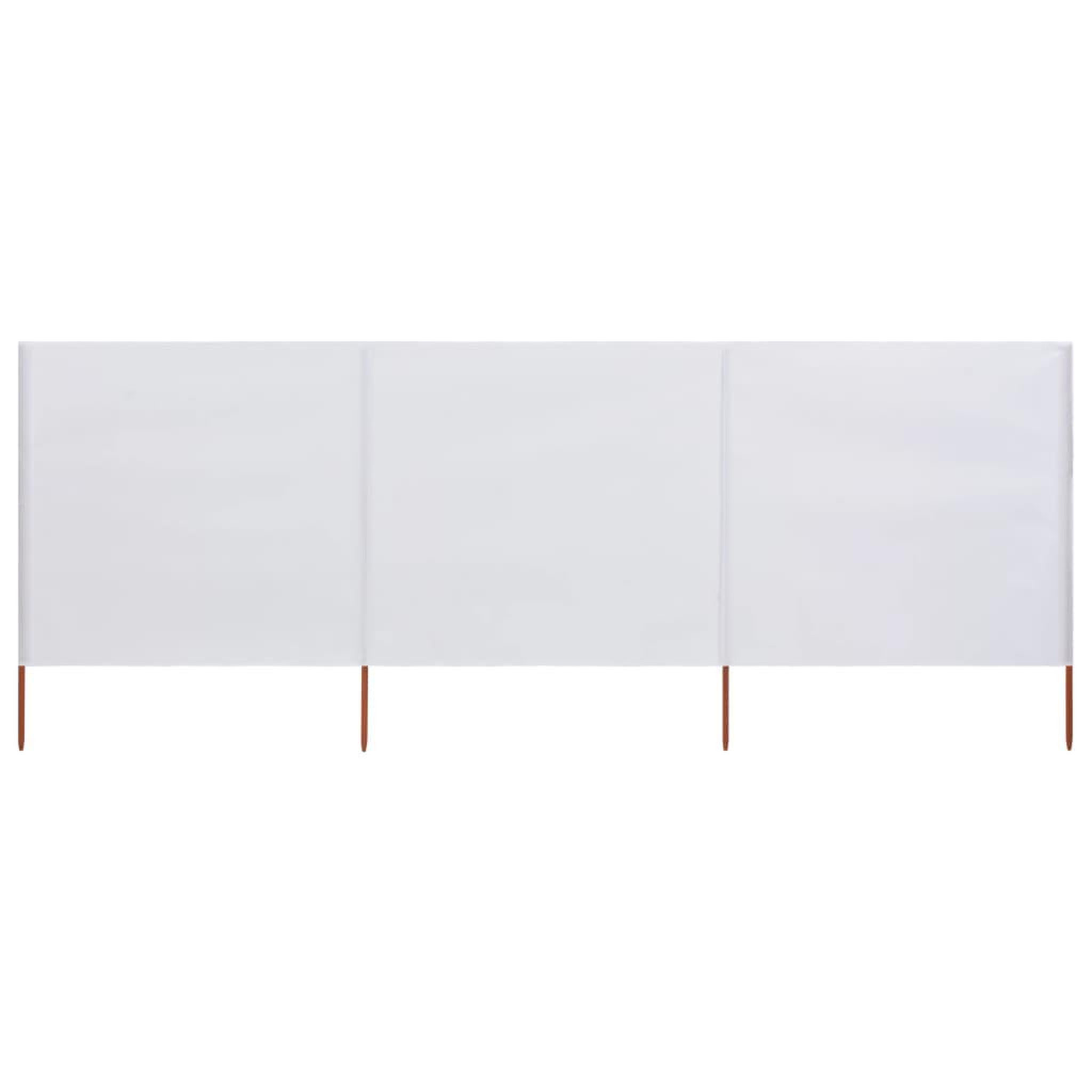 Voir la diapositive 1 : VIDAXL Paravent 3 panneaux Tissu 400 x 160 cm Blanc sable