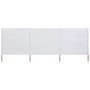 Voir la diapositive 1 : VIDAXL Paravent 3 panneaux Tissu 400 x 160 cm Blanc sable