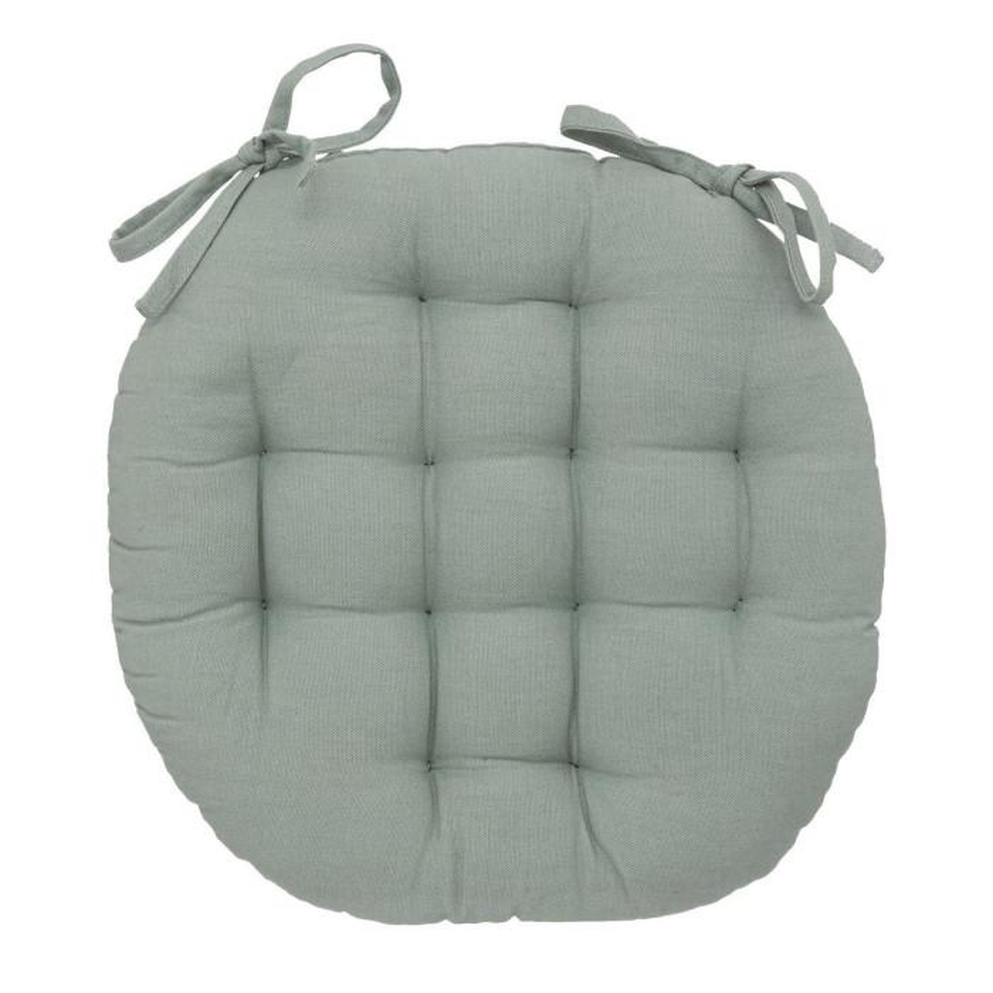 ATMOSPHERA Galette de Chaise Ronde  Leana  38cm Vert Céladon