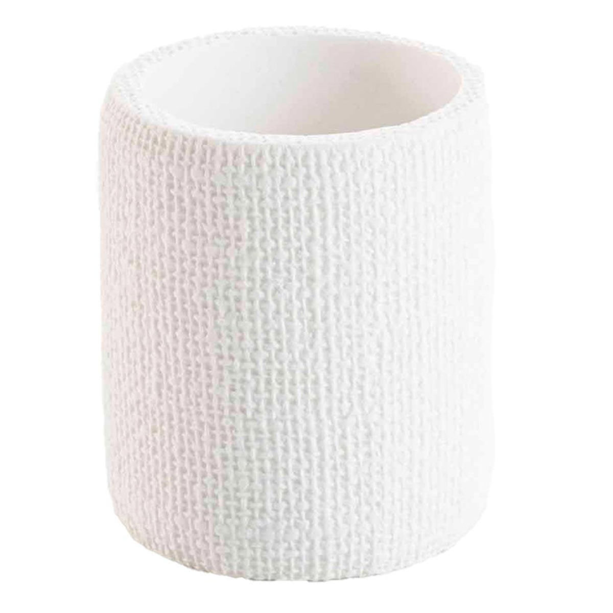 Paris Prix Gobelet Effet Tissé  Spa  9cm Blanc