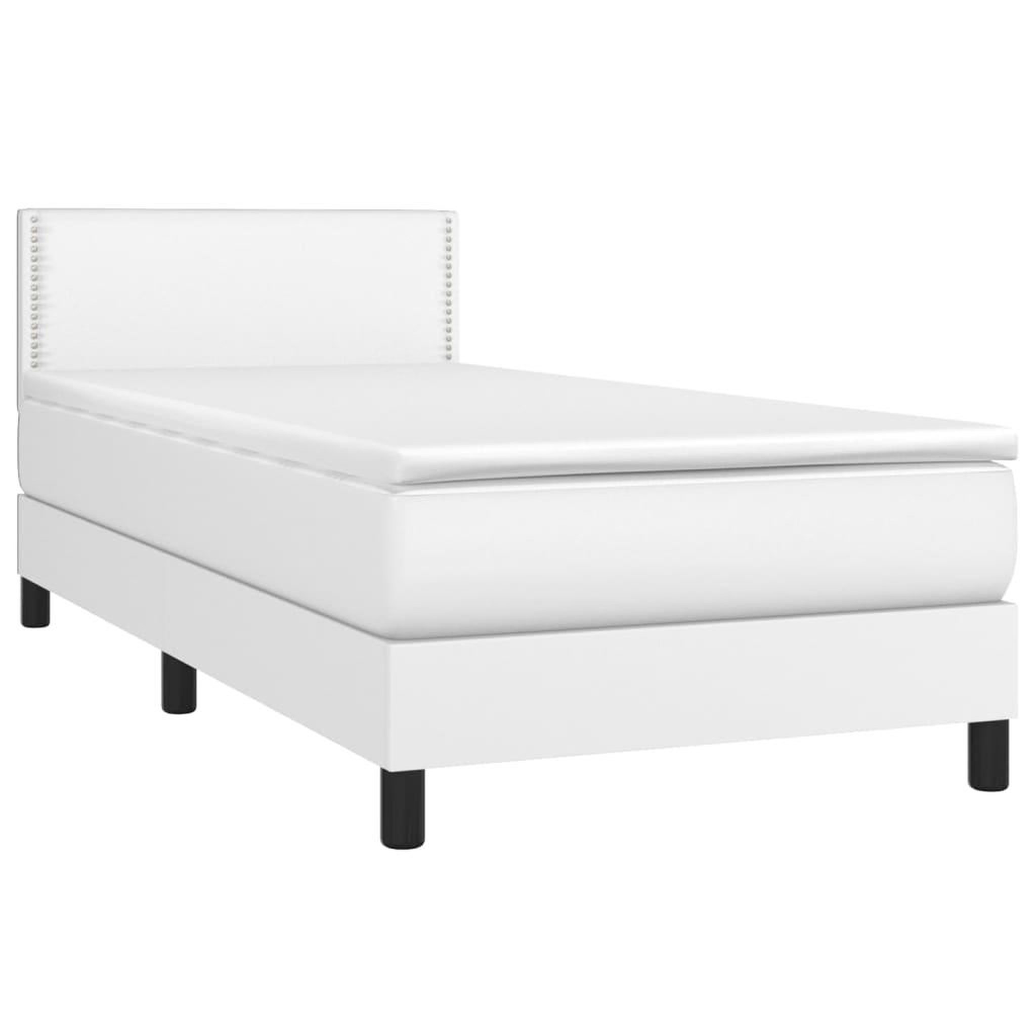 Voir la diapositive 3 : VIDAXL Sommier a lattes de lit avec matelas et LED Blanc 80x200cm
