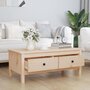 Voir la diapositive 3 : VIDAXL Table basse 100x50x40 cm Bois massif de pin