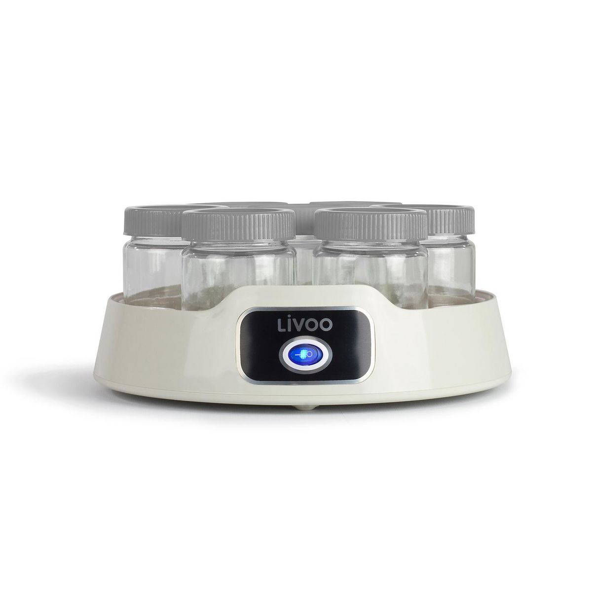 LIVOO Yaourtière 7 pots 20w + 7 pots de 170ml - dop180g