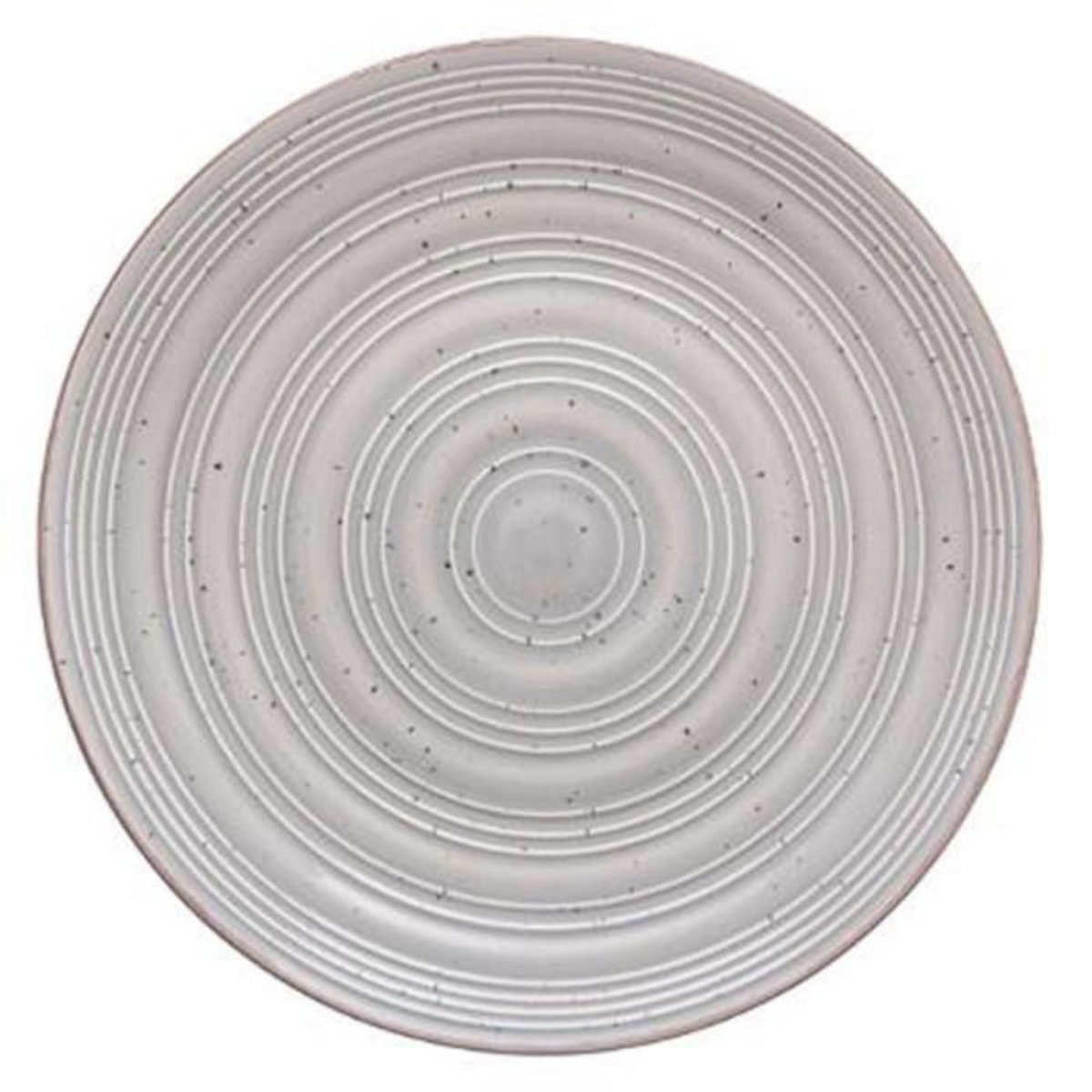 SECRET DE GOURMET Lot de 6 Assiettes Plates  Natural  28cm Gris