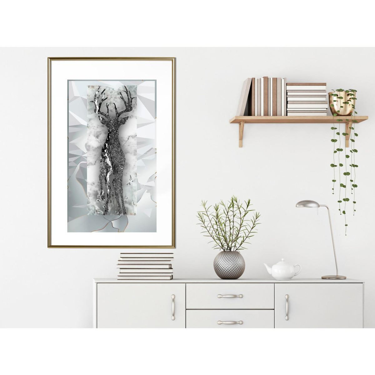 Paris Prix Affiche Murale Encadrée  Crystal Deer