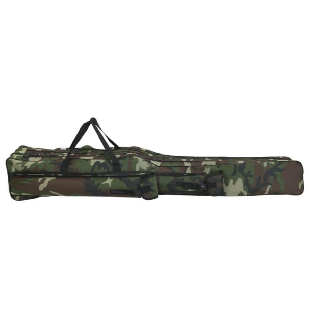 VIDAXL Sac de canne à pêche vert camouflage 160 cm tissu oxford