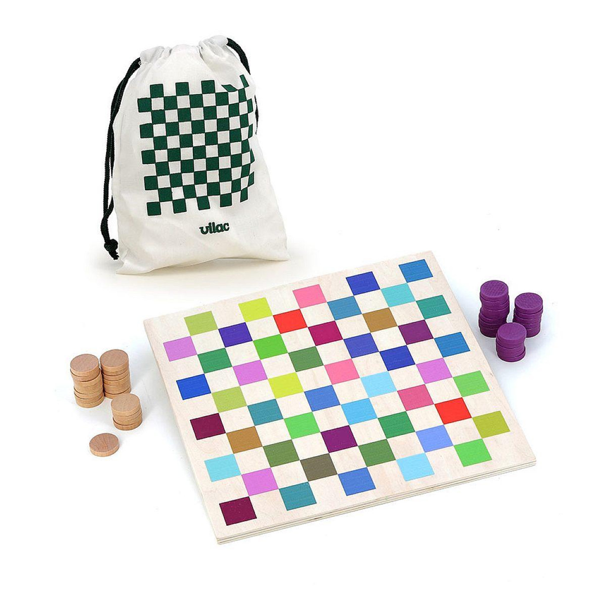 Voir la diapositive 2 : Vilac Jeu de dames - multicolore