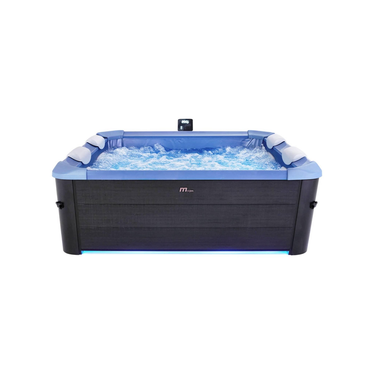 MSpa SPA rigide OSLO SAPPHIRE MSPA 6 personnes gris. 4 coussins. bâche incluse + housse thermique. hydromassages système