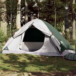 VIDAXL Tente de camping a dome 2 personne vert impermeable