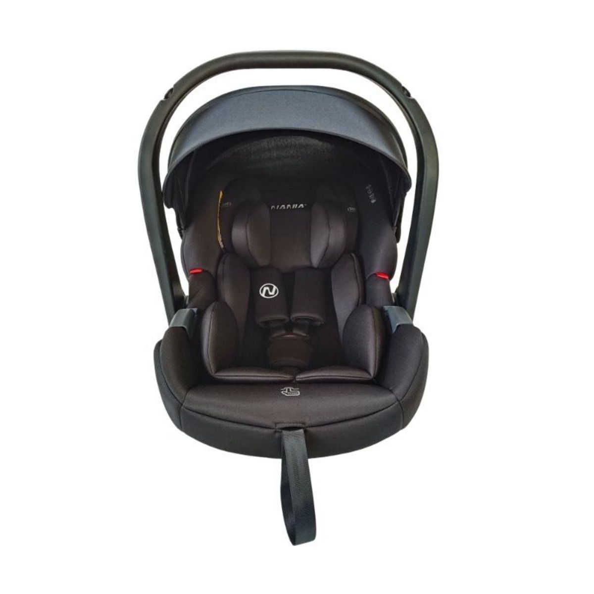 NANIA Siège auto bébé ceinturé NANIA Rimini 40-87 cm R129 i-Size –dès la naissance à 13 kg, Porte-Bébé Groupe 0+, Appuie-tête réglable – Protection Latérale -insert lombaire et de réduction