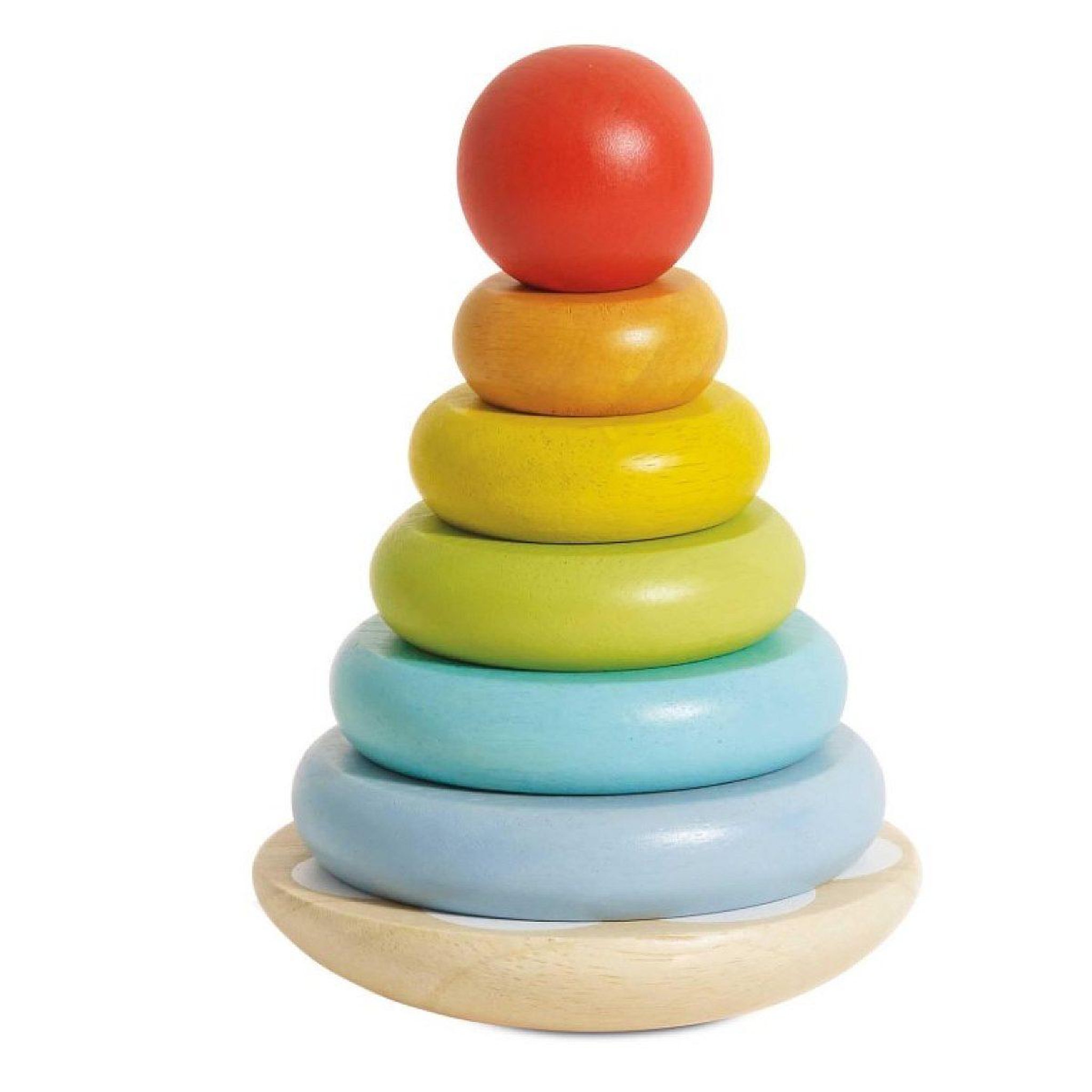 Le Toy Van Culbuto arc-en-ciel à empiler