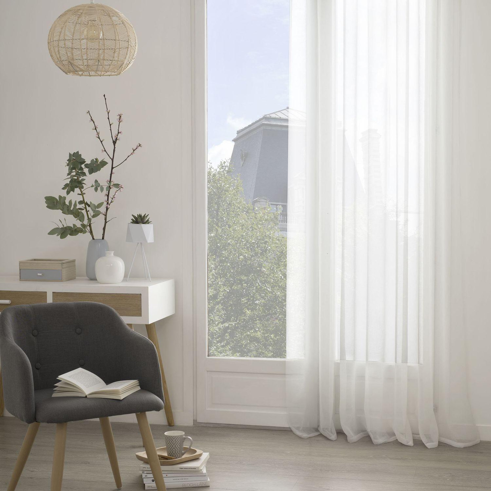 Voir la diapositive 2 : ATMOSPHERA Voilage Georgette