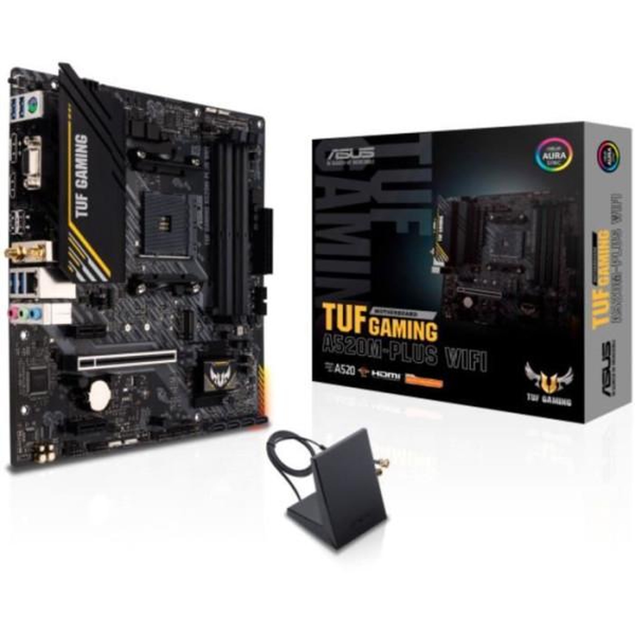 ASUS Carte mere - ASUS - TUF GAMING A520M-PLUS WIFI - AMD A520 - Emplacement AM4 micro ATX