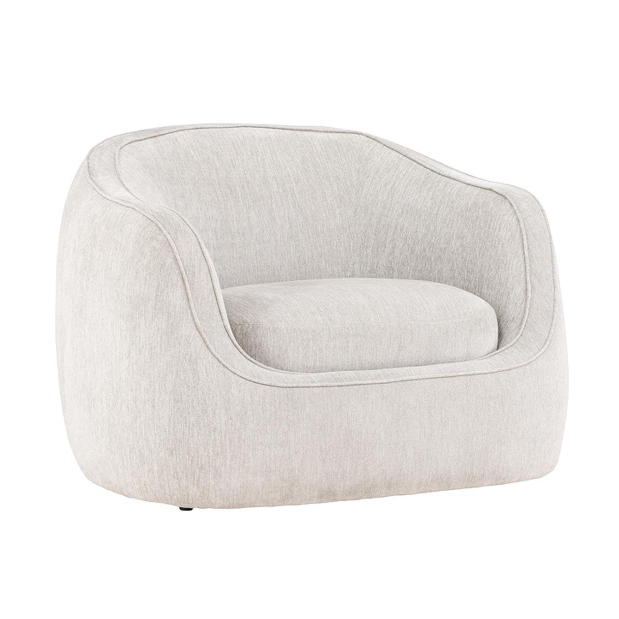 Paris Prix Fauteuil design  elio  108cm gris clair