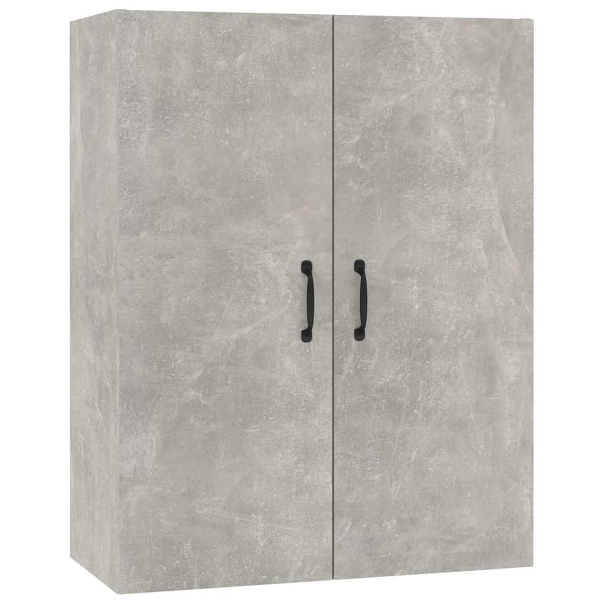 Voir la diapositive 2 : VIDAXL Armoire suspendue Gris beton 69,5x34x90 cm Bois d'ingenierie