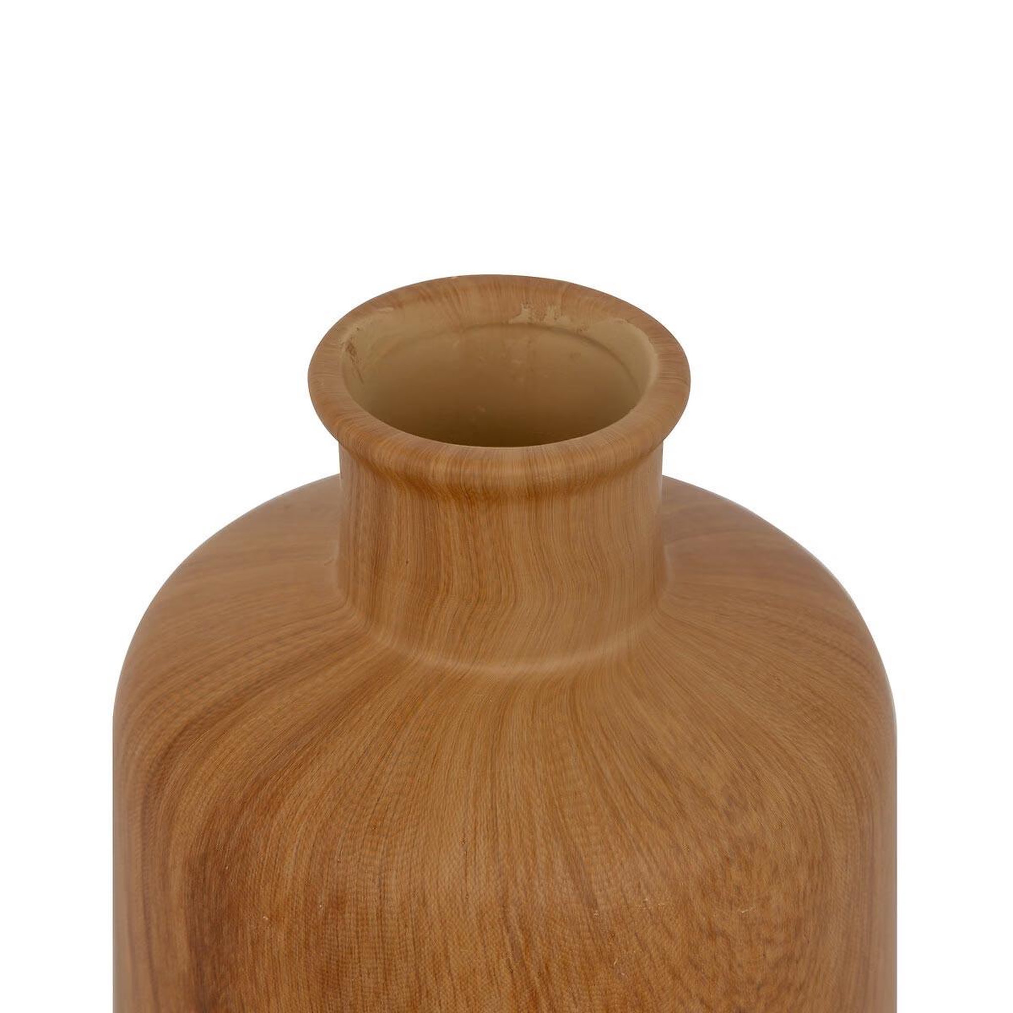 Voir la diapositive 2 : ATMOSPHERA Vase déco effet bois  soa  17cm marron