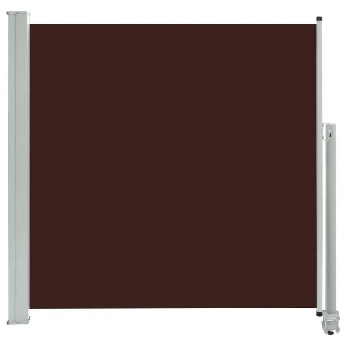 VIDAXL Auvent lateral retractable de patio 160x300 cm Marron