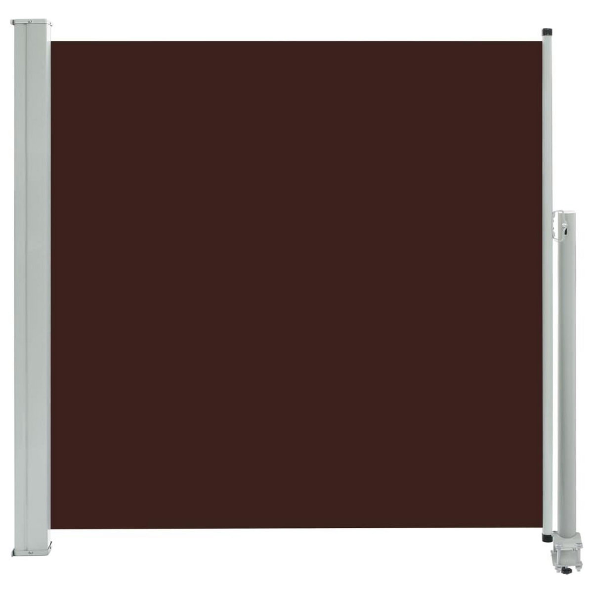 VIDAXL Auvent lateral retractable de patio 160x300 cm Marron