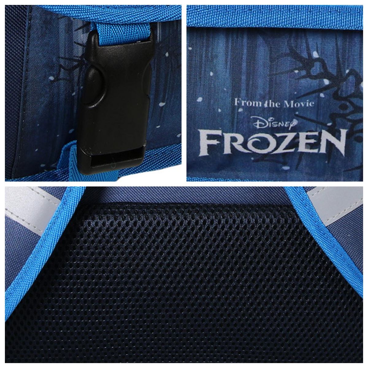 Bagtrotter Cartable Scolaire Primaire 38cm La Reine des Neiges - Frozen Disney Bleu Marine  2 Compartiments - Bagtrotter