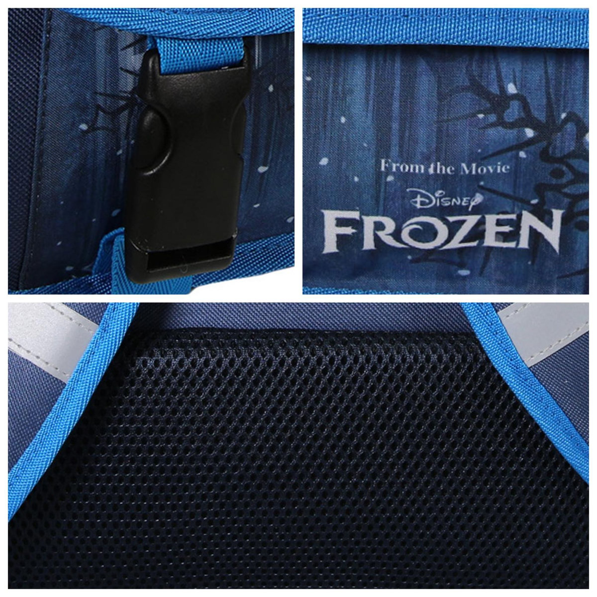 Bagtrotter Cartable Scolaire Primaire 38cm La Reine des Neiges - Frozen Disney Bleu Marine  2 Compartiments - Bagtrotter