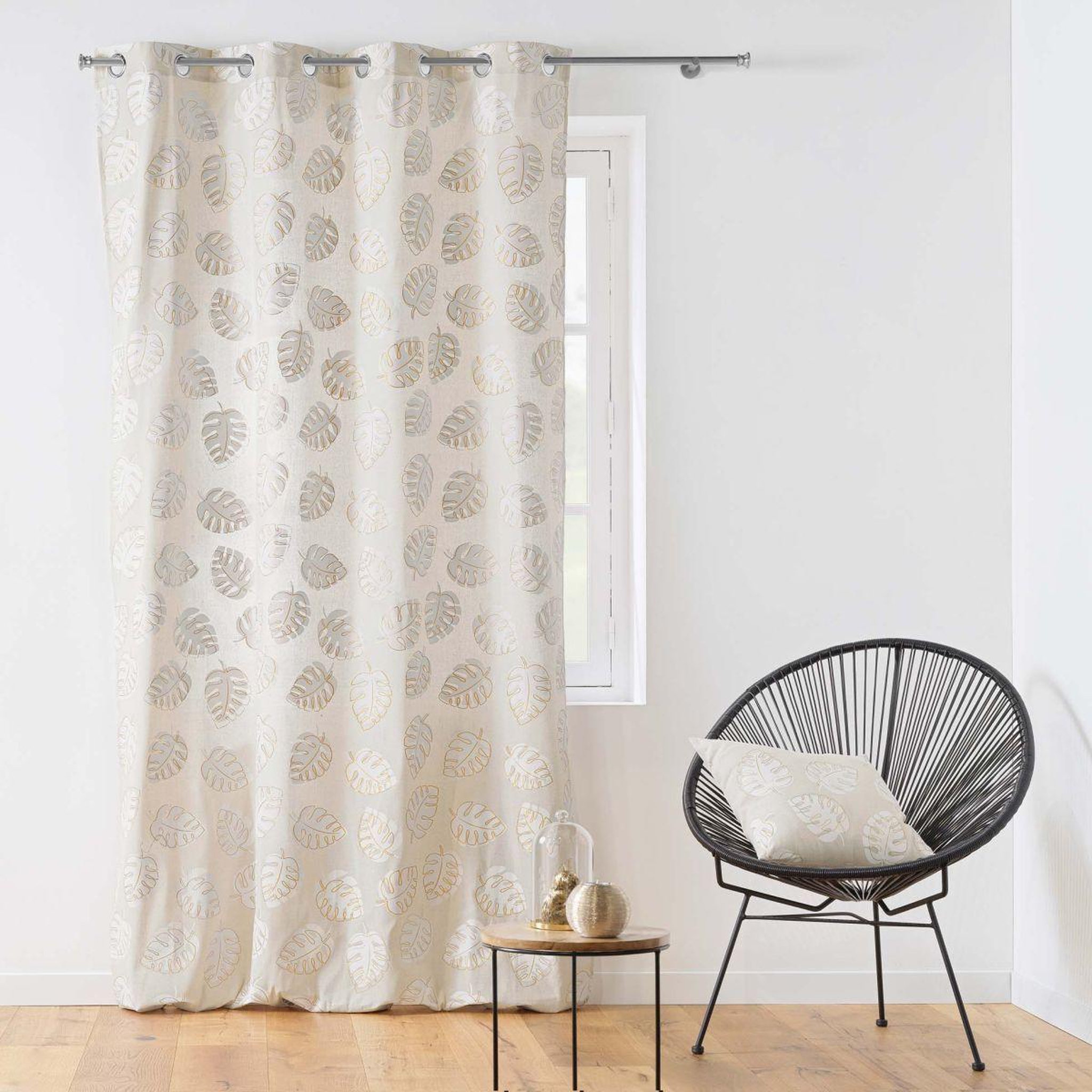 Voir la diapositive 4 : Douceur d'Intérieur Coussin déco imprimé  evasion  45x45cm beige