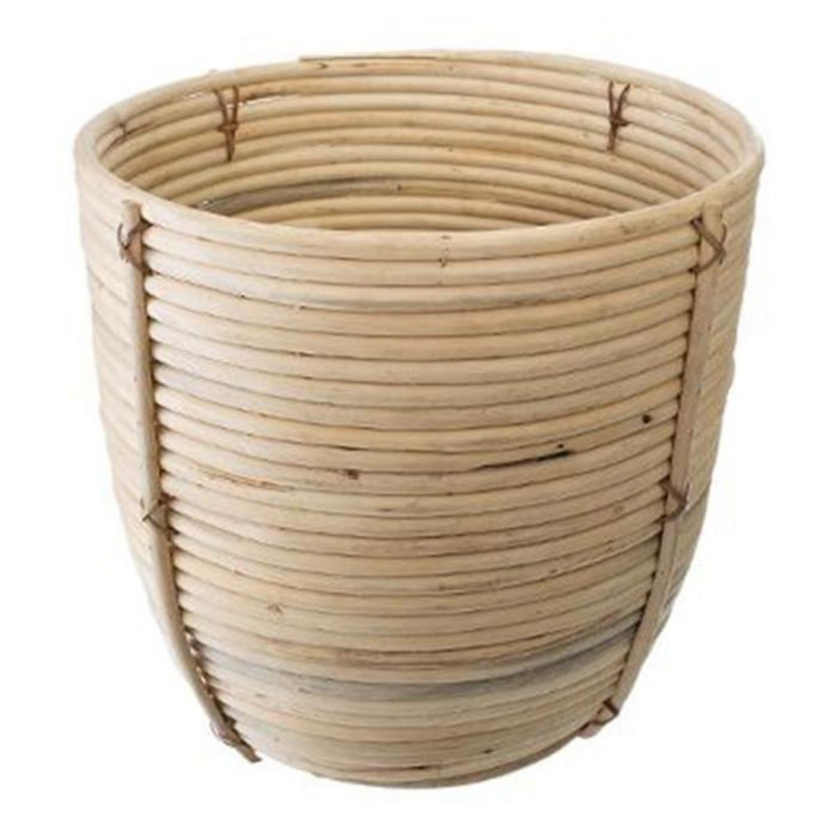 ATMOSPHERA Lot de 3 Pots en Rotin  Eli  35cm Naturel