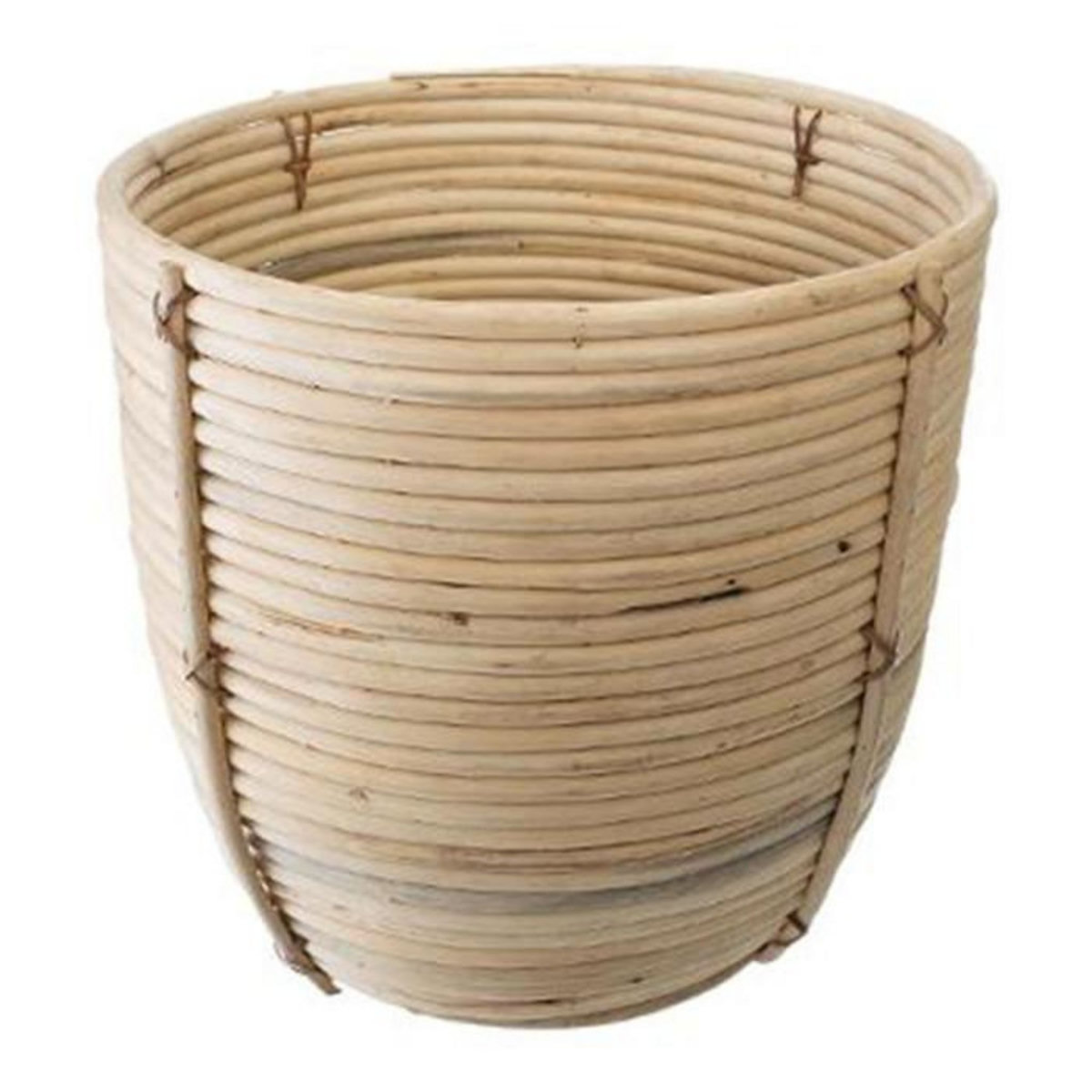 ATMOSPHERA Lot de 3 Pots en Rotin  Eli  35cm Naturel