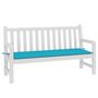 Voir la diapositive 3 : VIDAXL Coussin de banc de jardin turquoise 150x50x3 cm tissu oxford